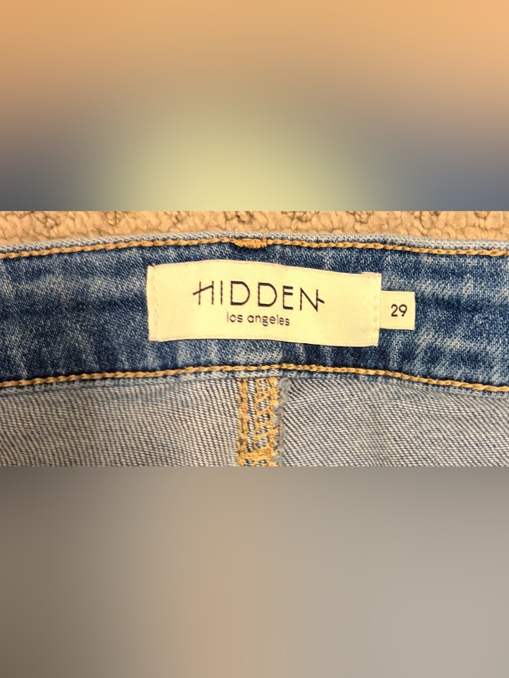 Hidden jeans straight leg crop with raw hem - Picture 4 of 5